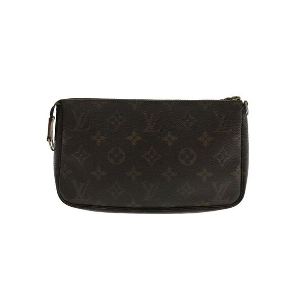 Pre Loved Louis Vuitton Pochette Monogram Clutch Women Brown Clutch Bags - Picture 3 of 8